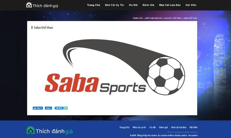 SABA Sports - cây đa để trong làng cá cược thể thao